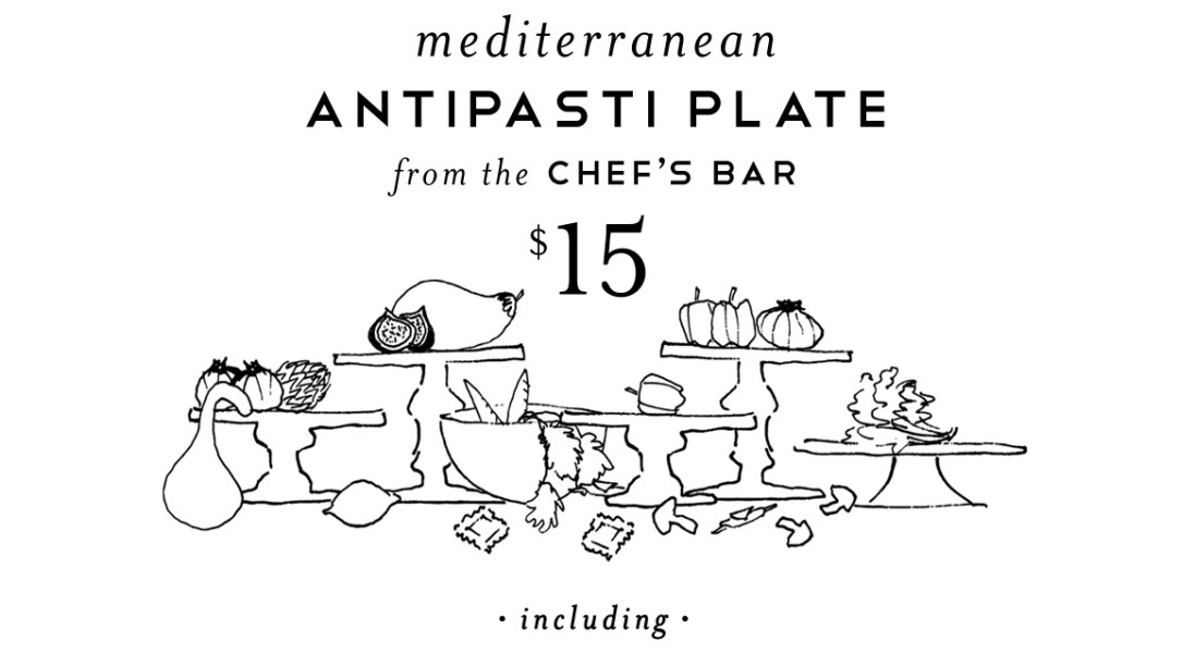 Antipasto Plate from the Chef's Bar, $15